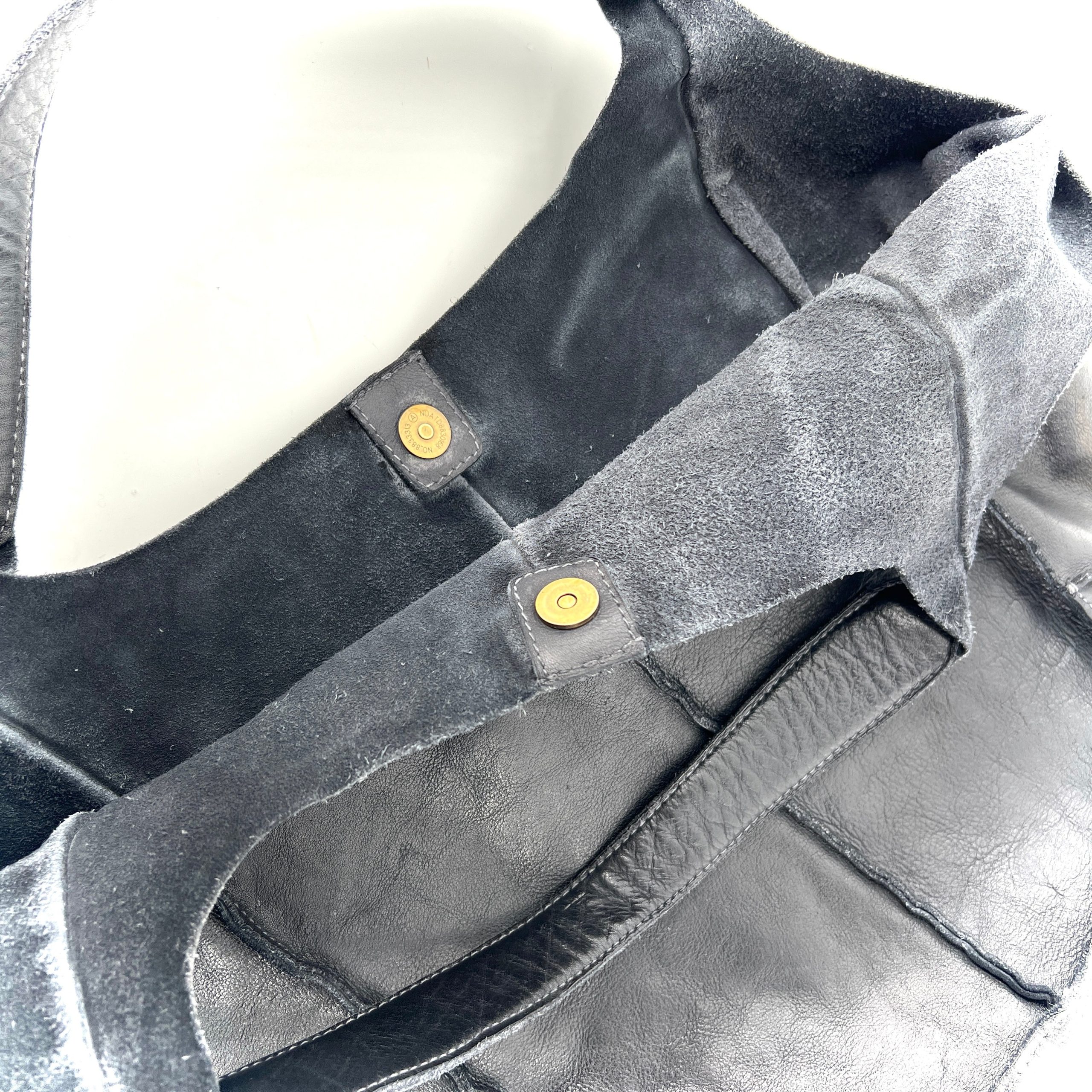 Sac Cabas en Cuir Noir – Image 4