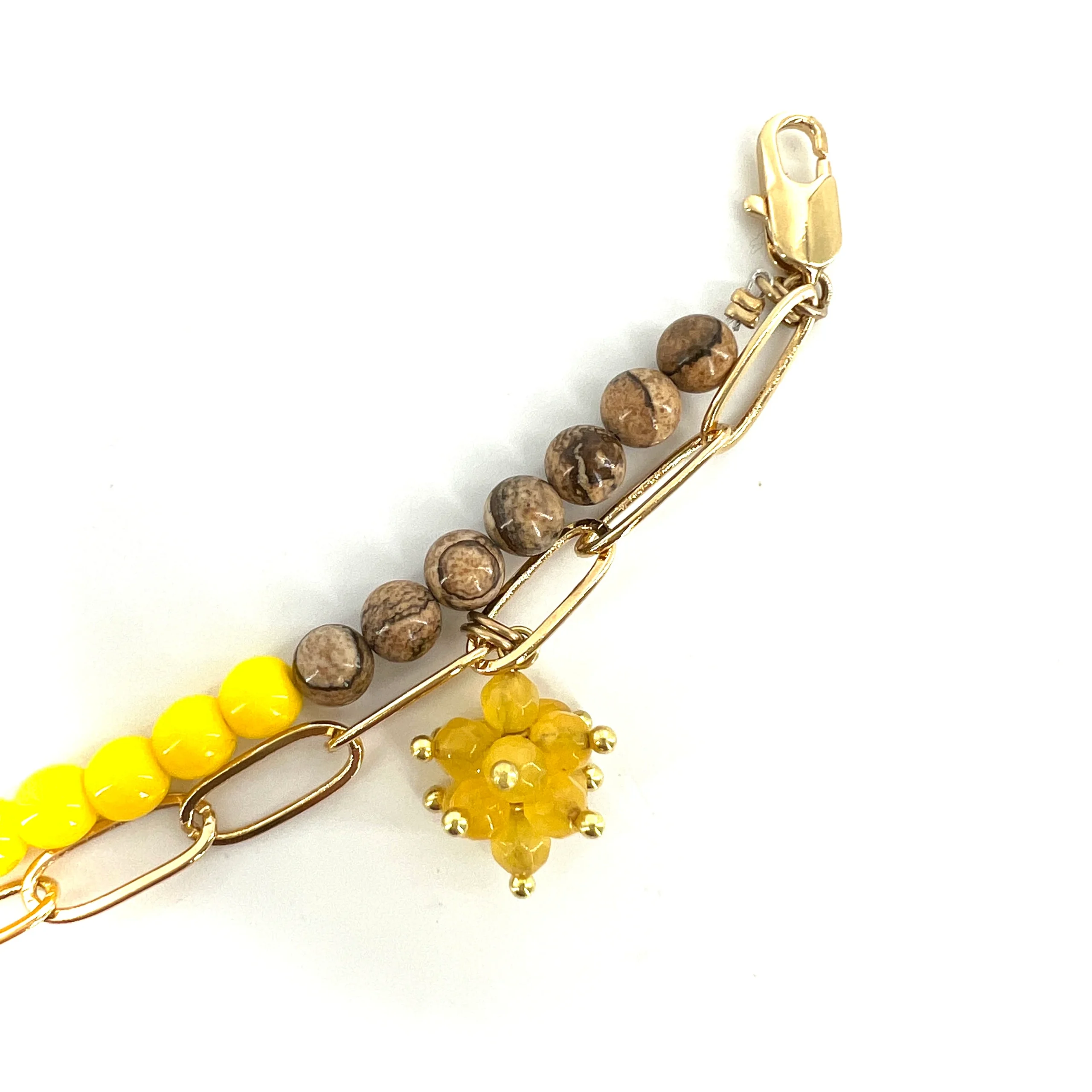 Bracelet ACAPULCO en Jaspe et PlaquĆ© Or ā Image 4