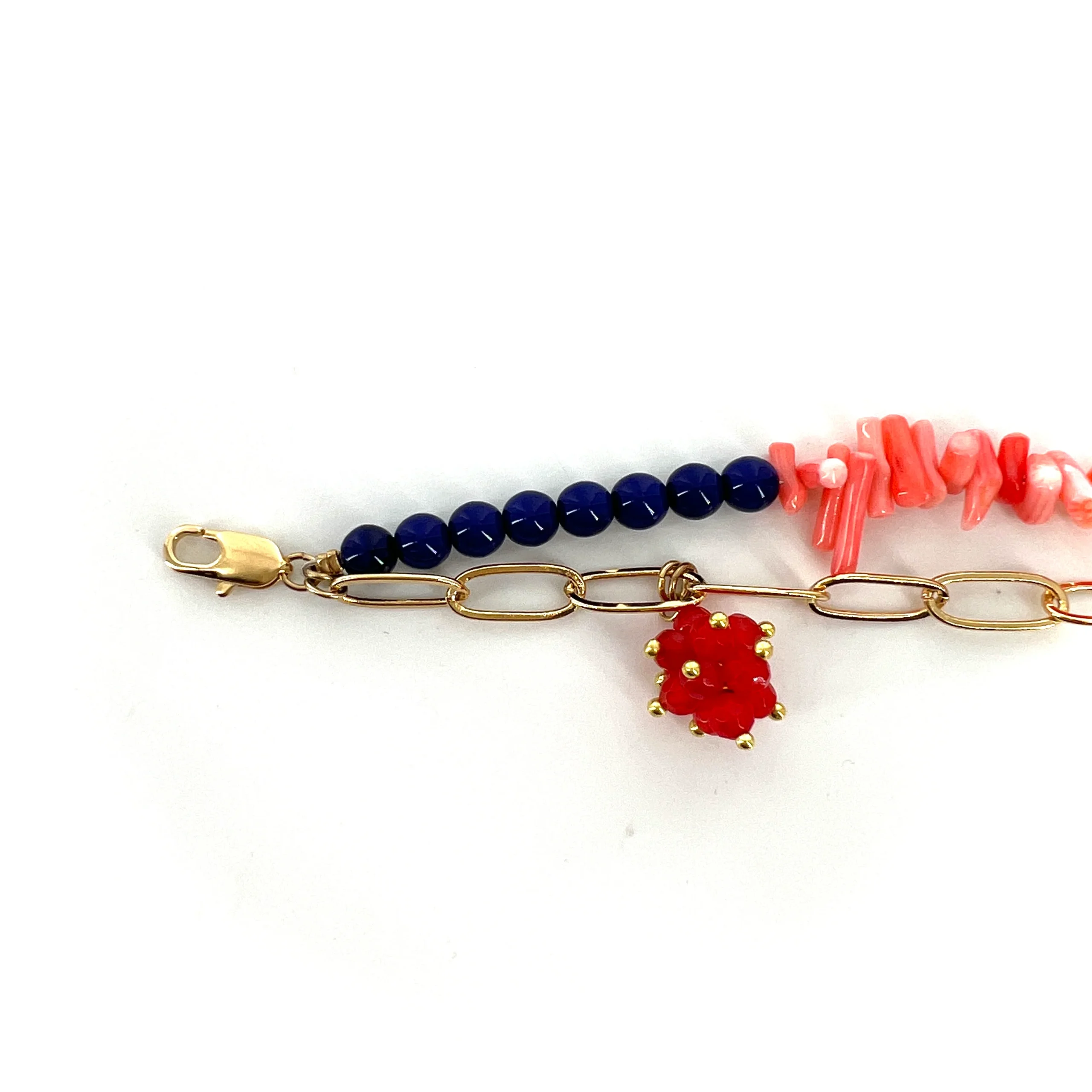 Bracelet ACAPULCO en Corail et PlaquĆ© Or ā Image 4