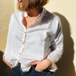 Blouse DOLCE en Soie et Coton Couleur Blush