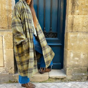 Manteau PAUL à Carreaux Vert