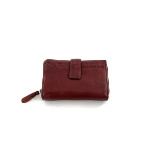 Portefeuille en Cuir Brique MM