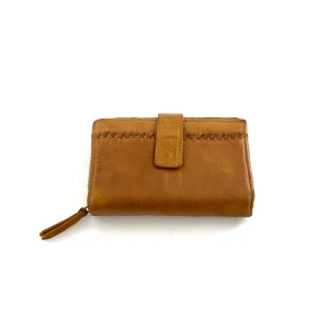 Portefeuille en Cuir Moutarde MM