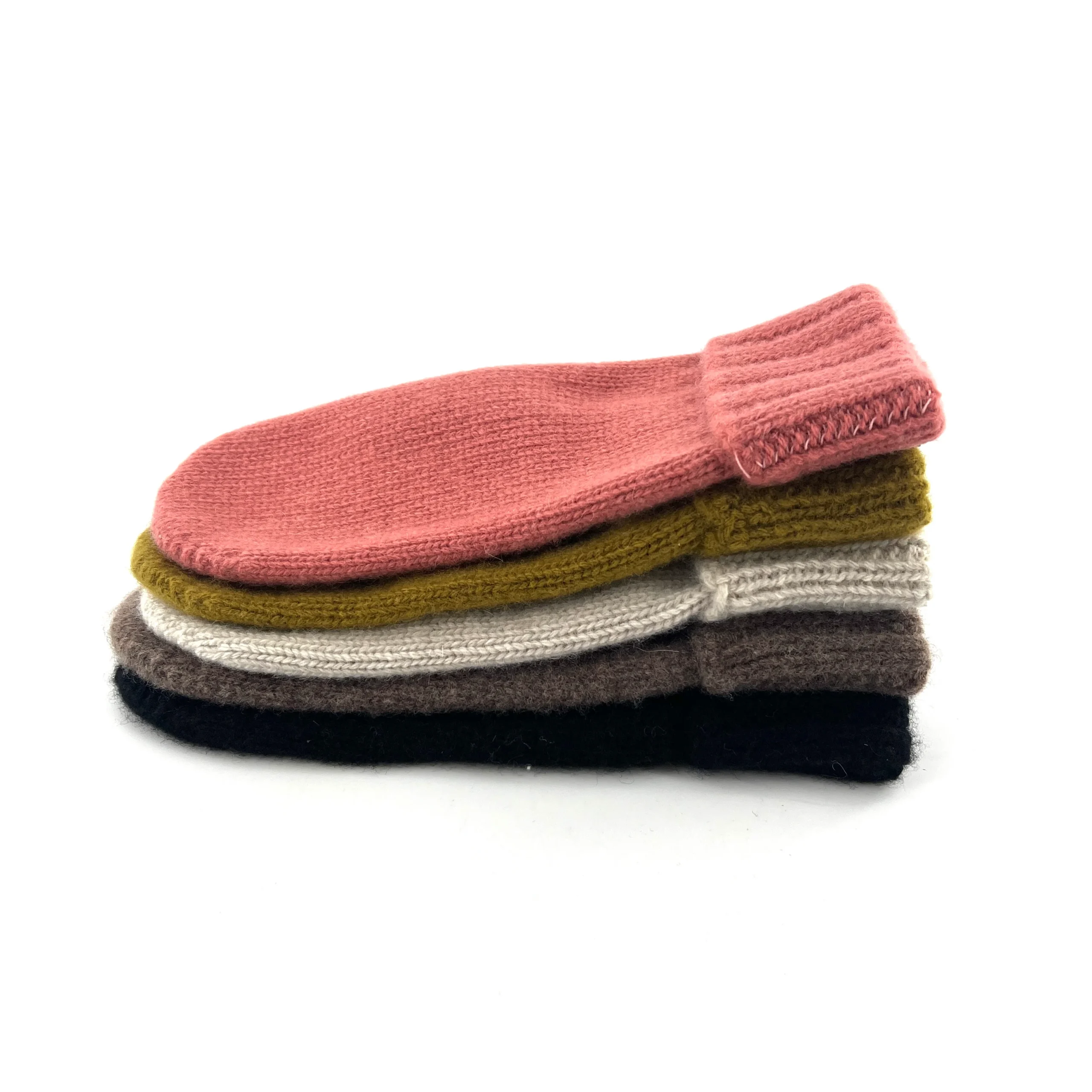 Moufles en Laine et Cachemire Taupe – Image 5