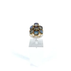 Bague PAOLA PM en Argent Laiton et Labradorites