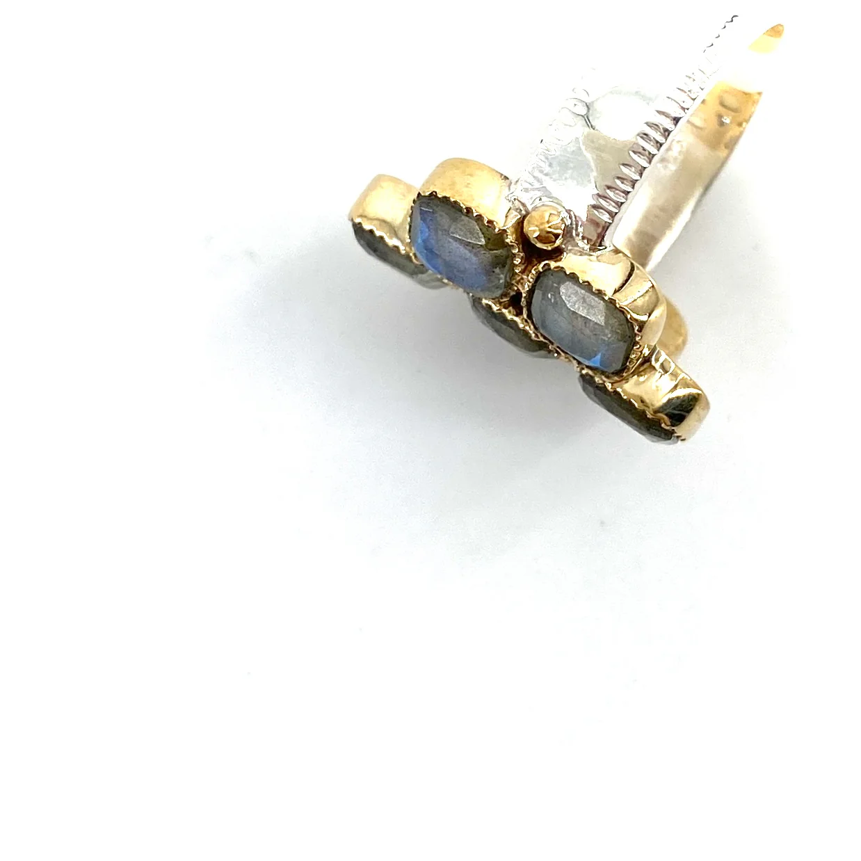 Bague PAOLA PM en Argent Laiton et Labradorites – Image 3