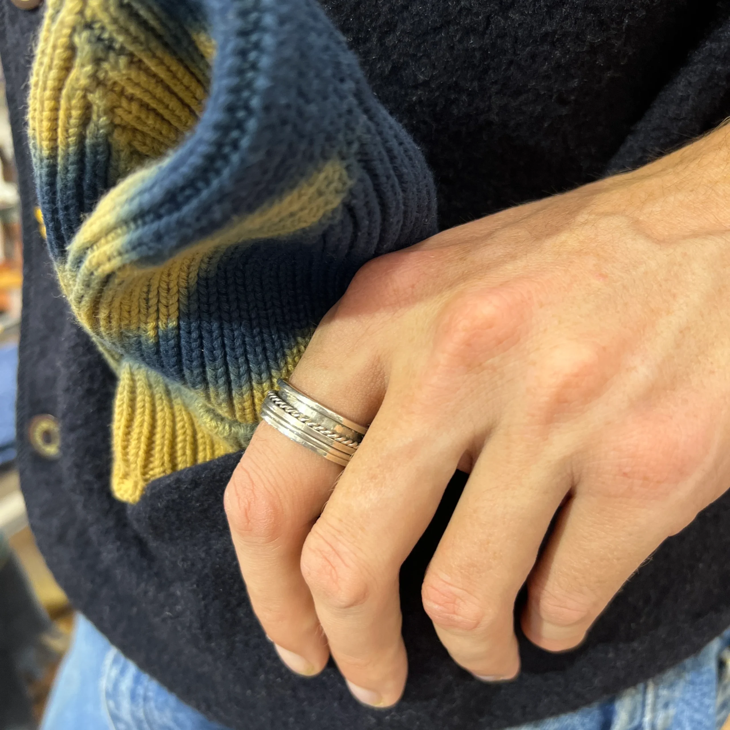 Bague Argent Multi-Anneaux – Image 2