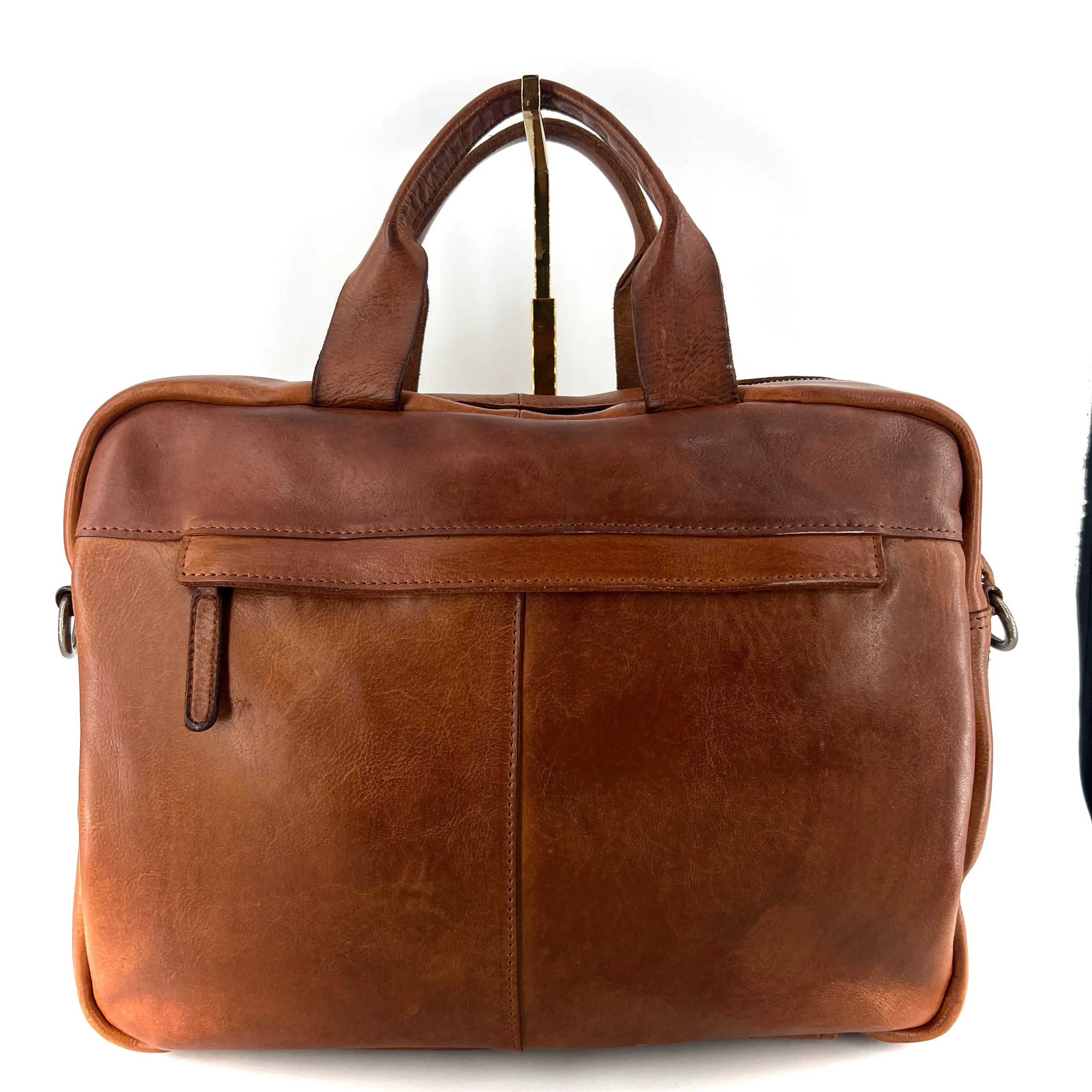 Porte-Documents en cuir Camel – Image 3