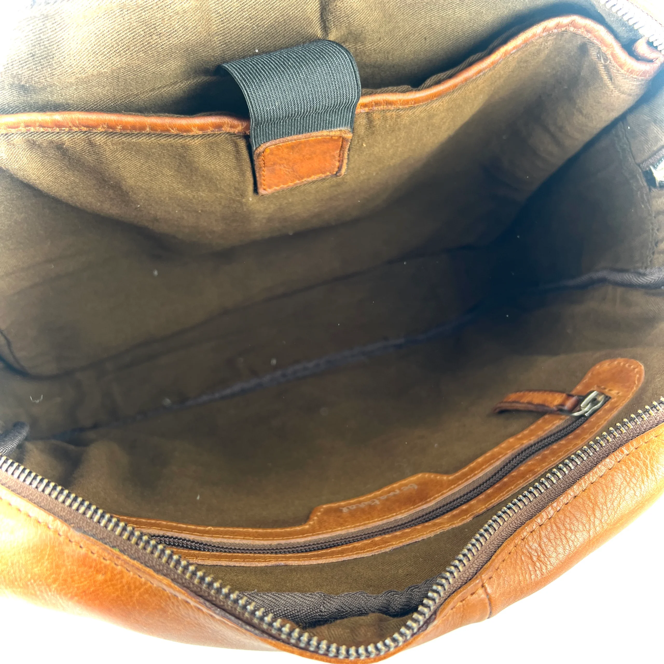 Porte-Documents en cuir Camel – Image 4