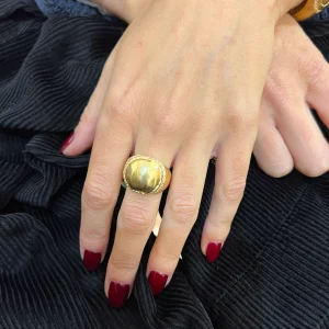 Bague GILDA en Plaqué Or et Zirconiums Blancs