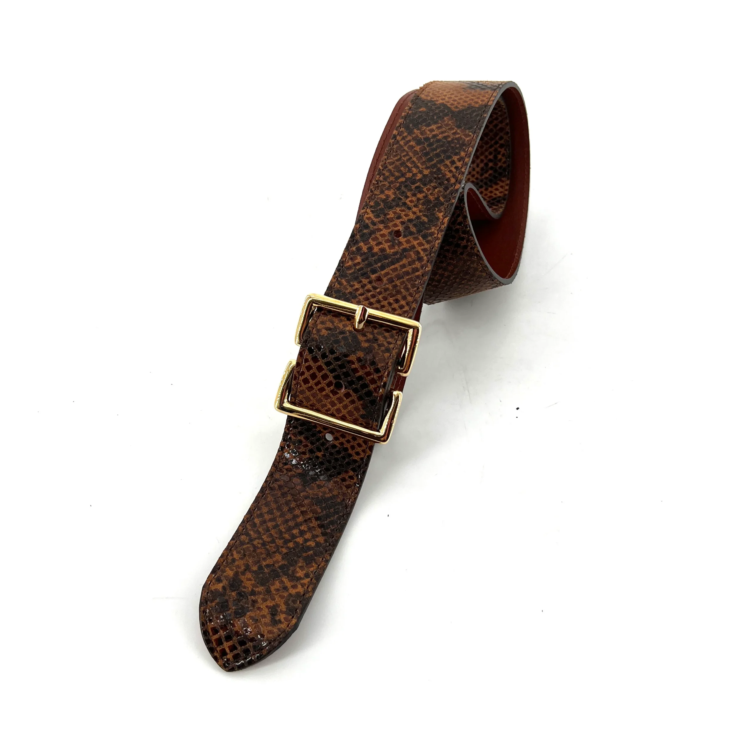 Ceinture LA BAYARD en Cuir Imprimé Serpent – Image 3