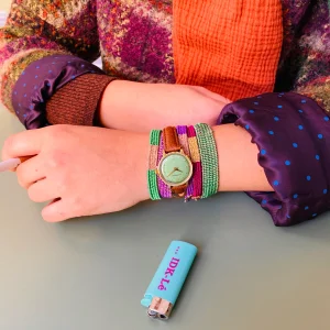 Montre BILLIE Gold / Almond / Brown