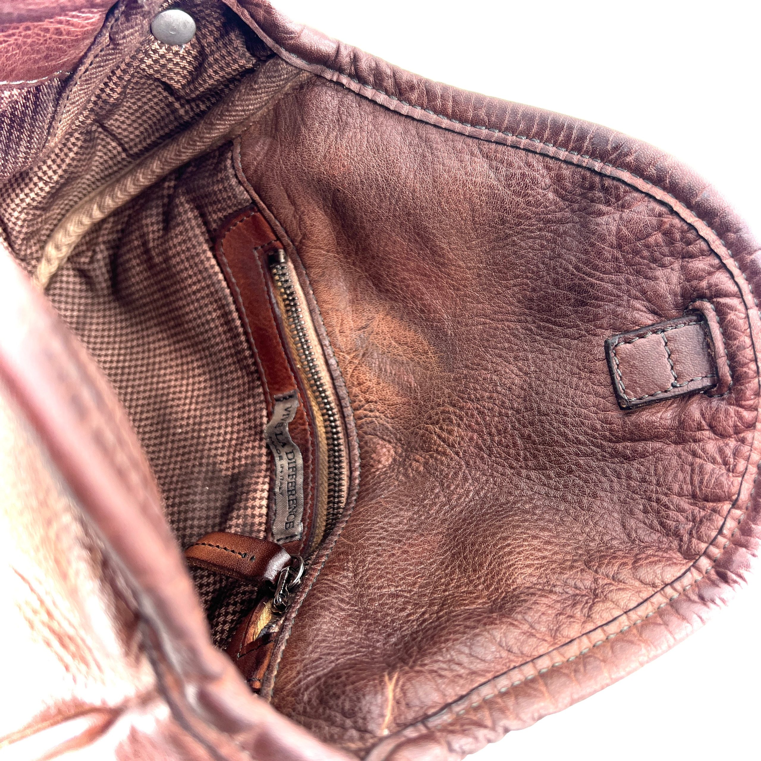 Sac DOUBLED WAVE en Cuir Rusty Brown – Image 7