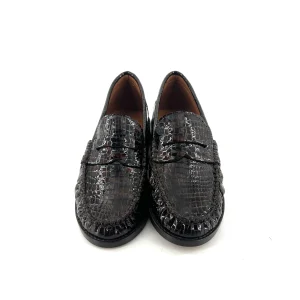 Mocassin en Cuir Imprimé Python