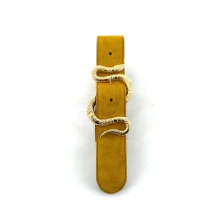 Ceinture LA CRUSH en Velours Mustard