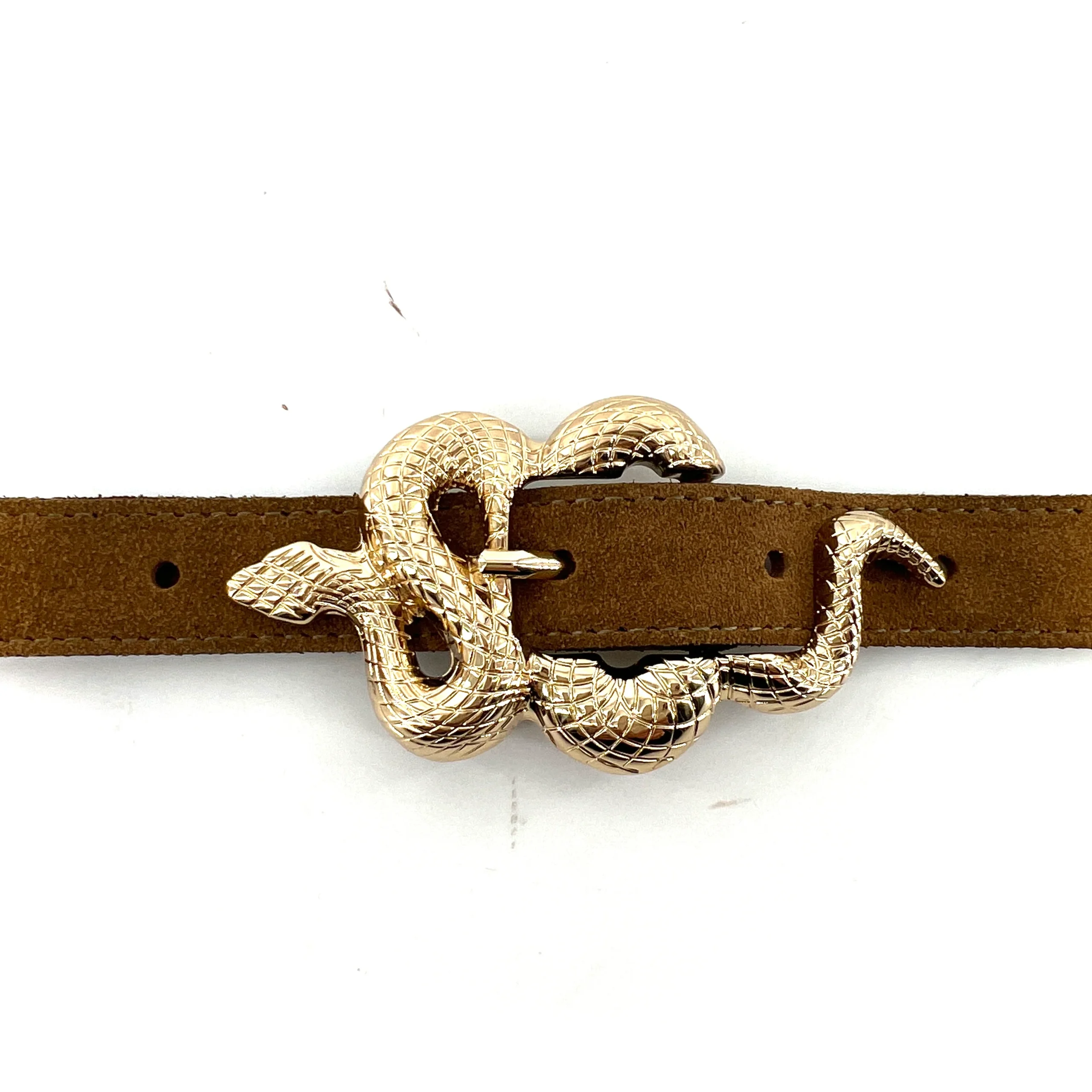 Ceinture LA BARBIER en Velours Tobacco – Image 3