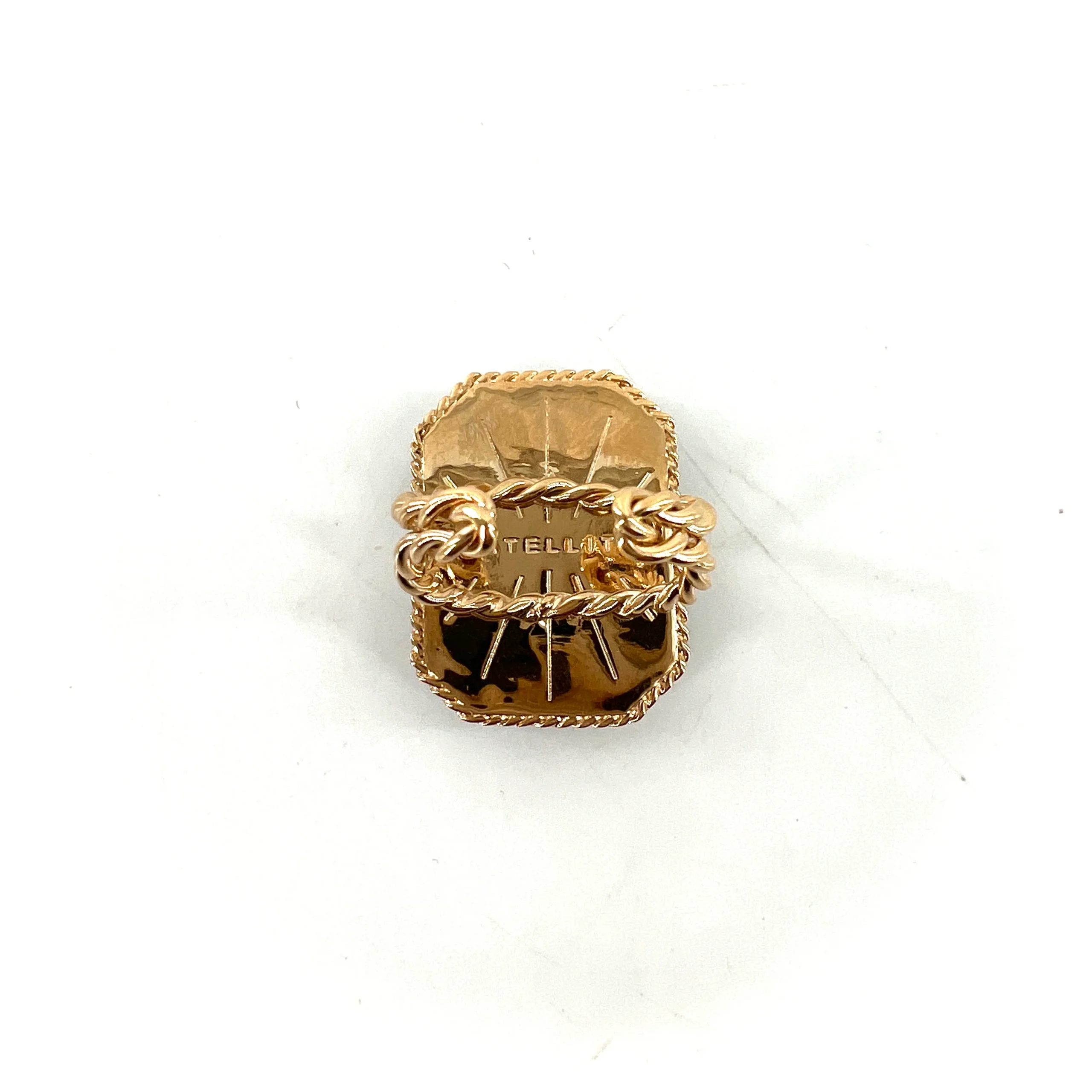 Bague Ajustable LOUISE en Pâte de Verre Violet – Image 4