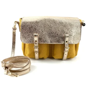 Mini Mathématiques Toile et Cuir Spring Jaune