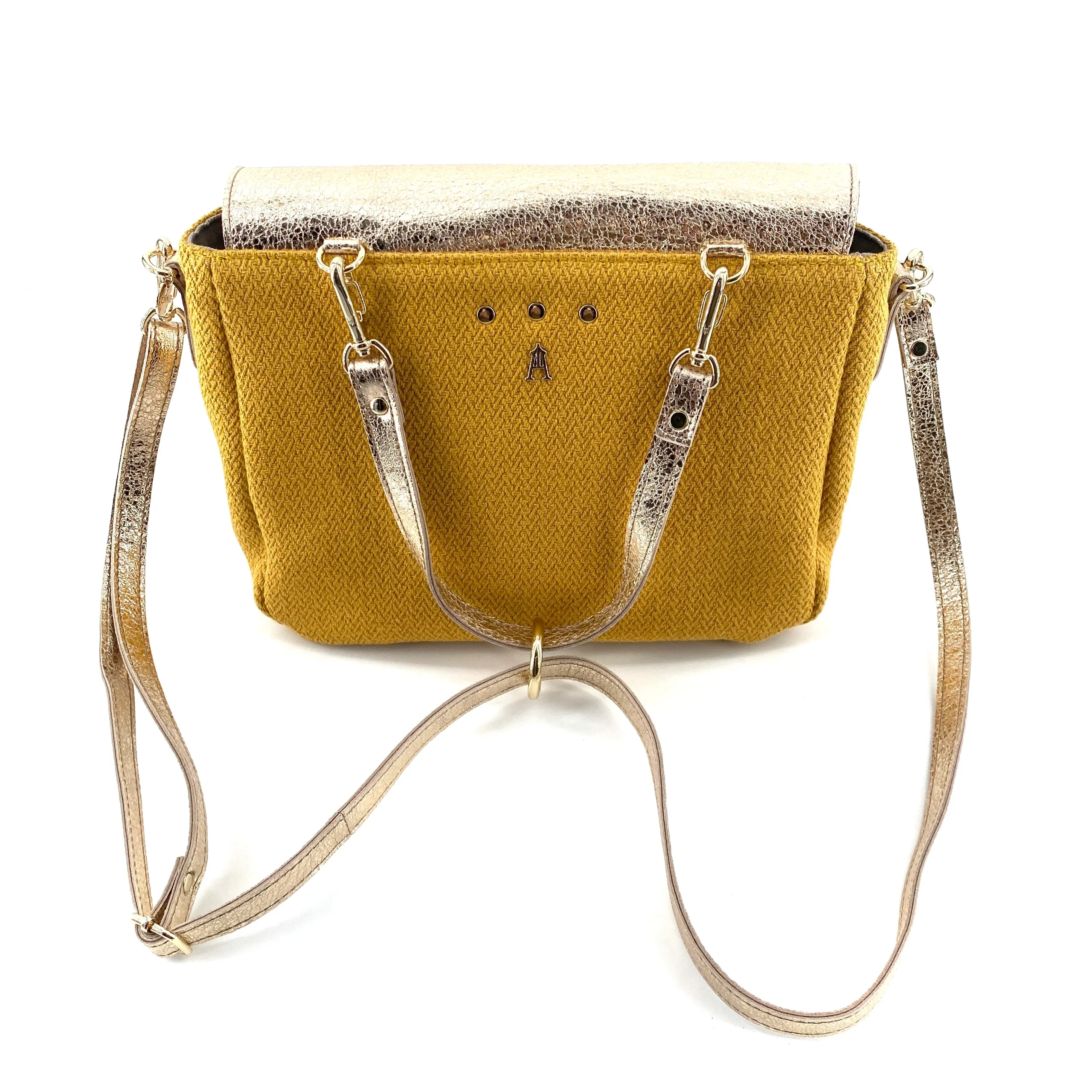 Mini Mathématiques Toile et Cuir Spring Jaune – Image 3