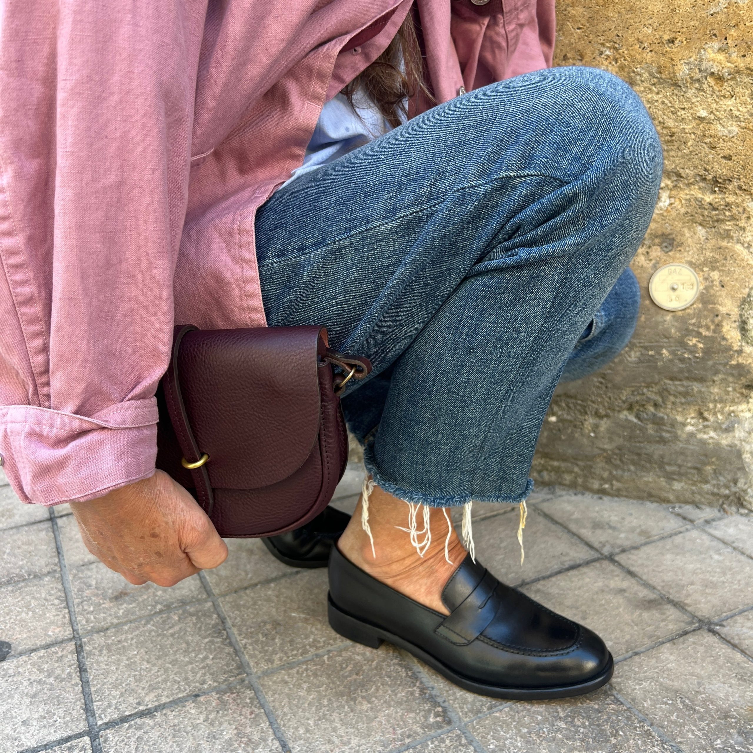 Mocassin en Cuir Noir – Image 2