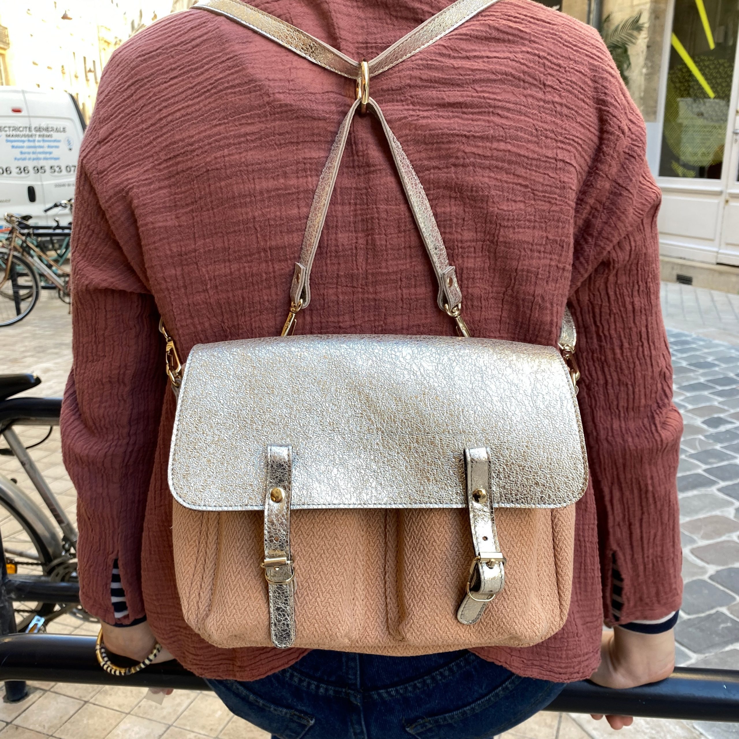 Mini Mathématiques Toile et Cuir Spring Rose – Image 7