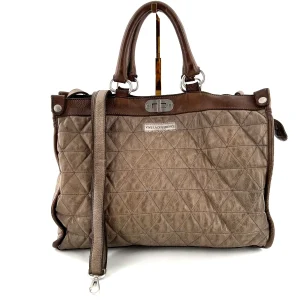 Sac GLAMOUR en Cuir Pad Walnut
