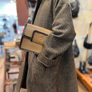 Sac LE MISCHKA en Cuir Bronze et Vernis Crise