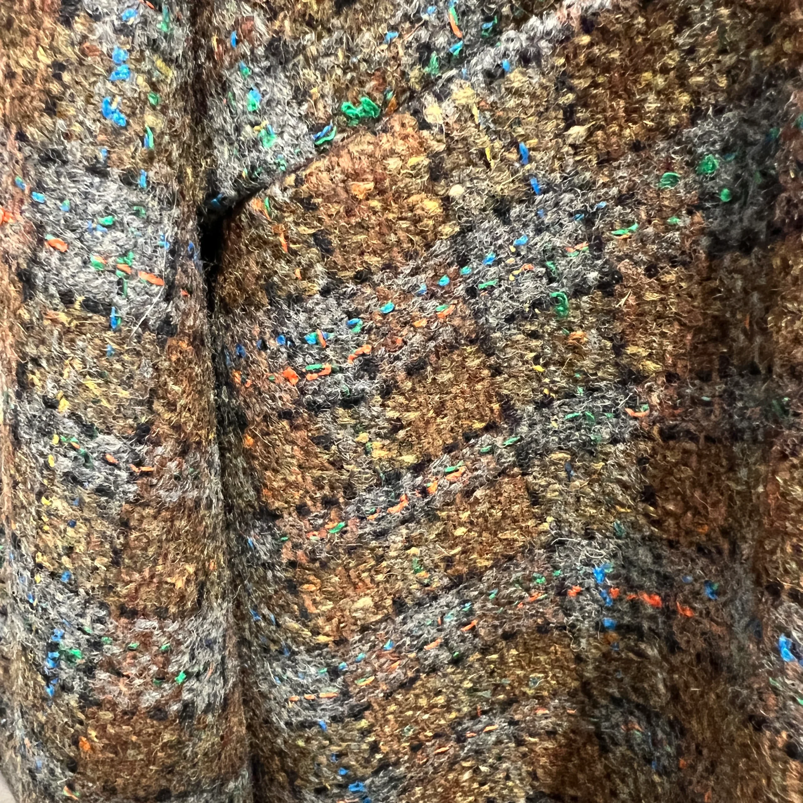 Manteau PAUL à Petits Carreaux Marron Moucheté Multicolore – Image 5