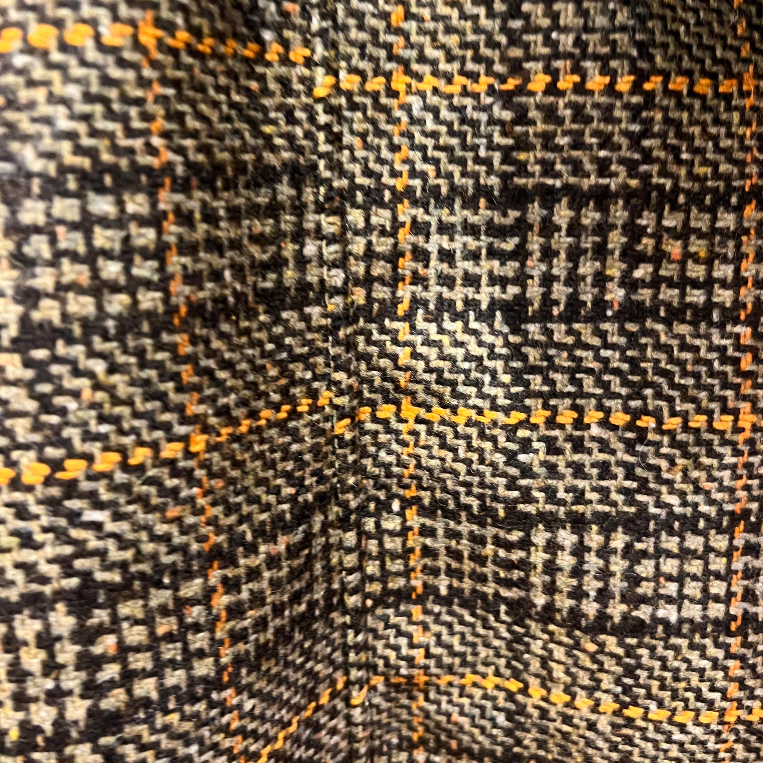 Manteau PAUL à Carreaux Kaki et Orange – Image 5