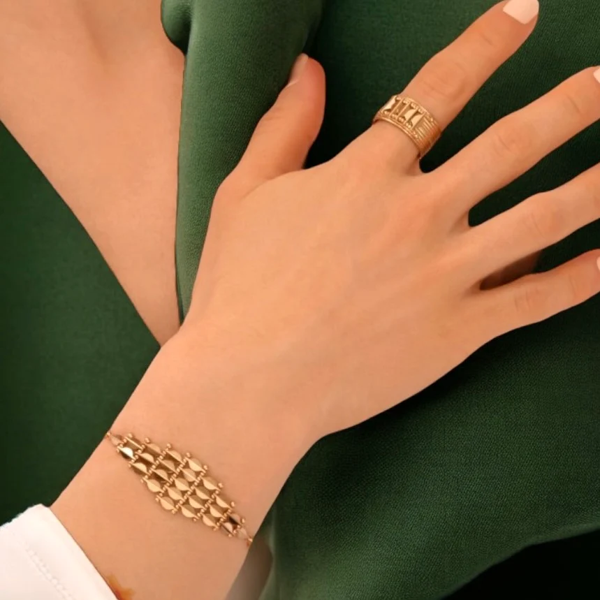 Bracelet BABYLONE PM en PlaquĆ© Or ā Image 4