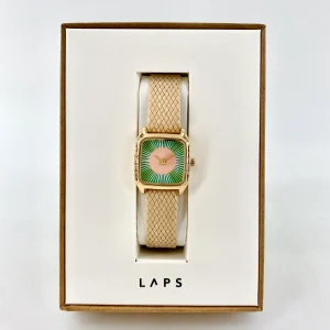 Montre PRIMA ÉCLIPSE Bracelet Perlon Beige