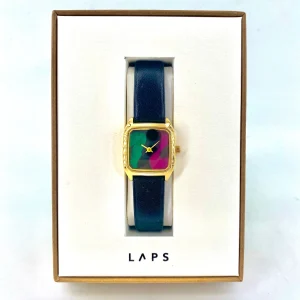 Montre PRIMA PANACHE Fuschia Bracelet Cuir Noir