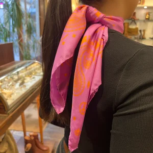 Bandana de Soie Pink / Paprika