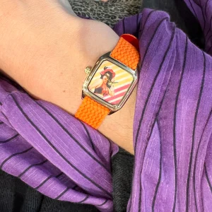 Montre PRIMA BEAUTY Bracelet Perlon Orange