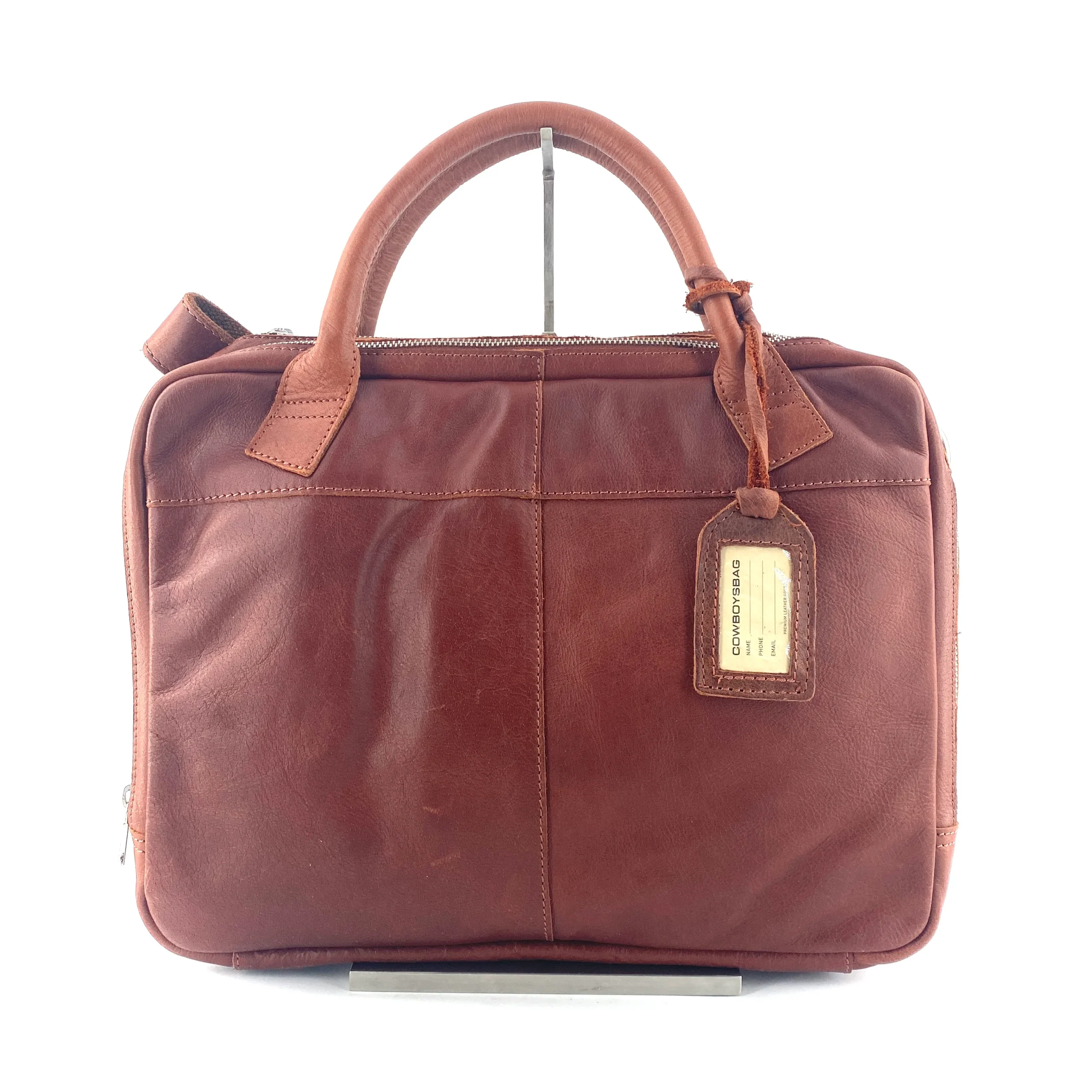 Cartable en Cuir Camel
