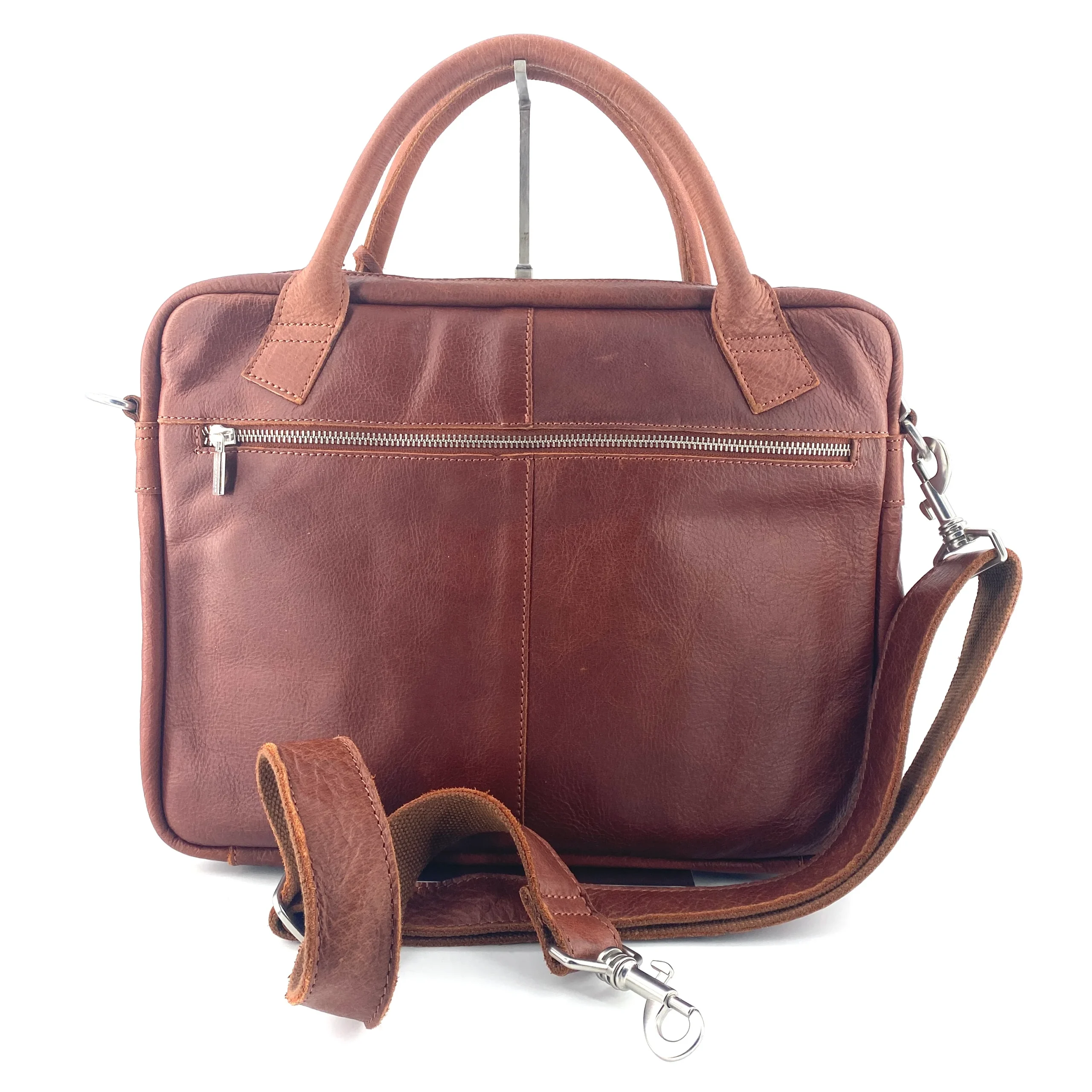 Cartable en Cuir Camel – Image 3