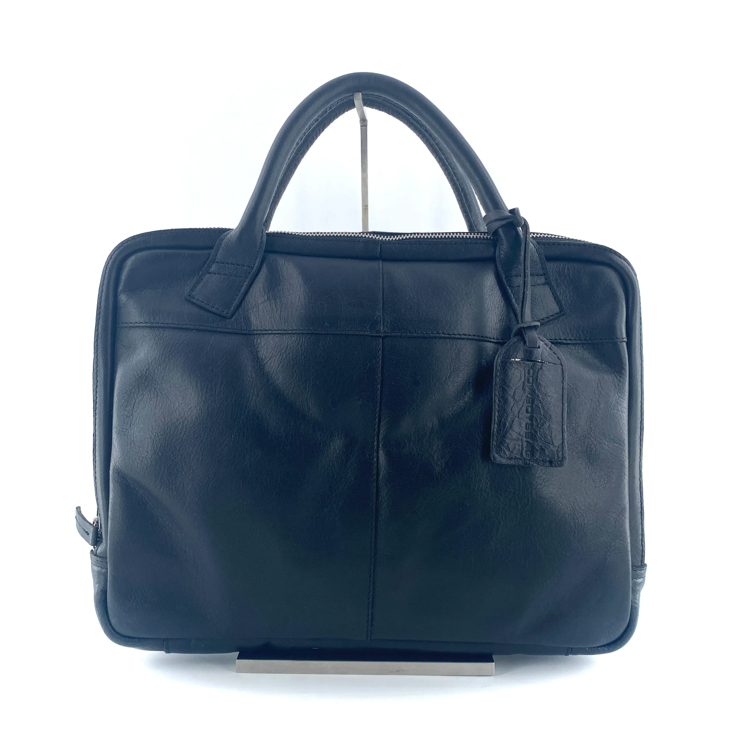 Cartable en Cuir Noir – Image 2
