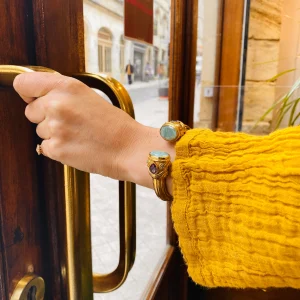 Jonc NILAYA en Amazonite