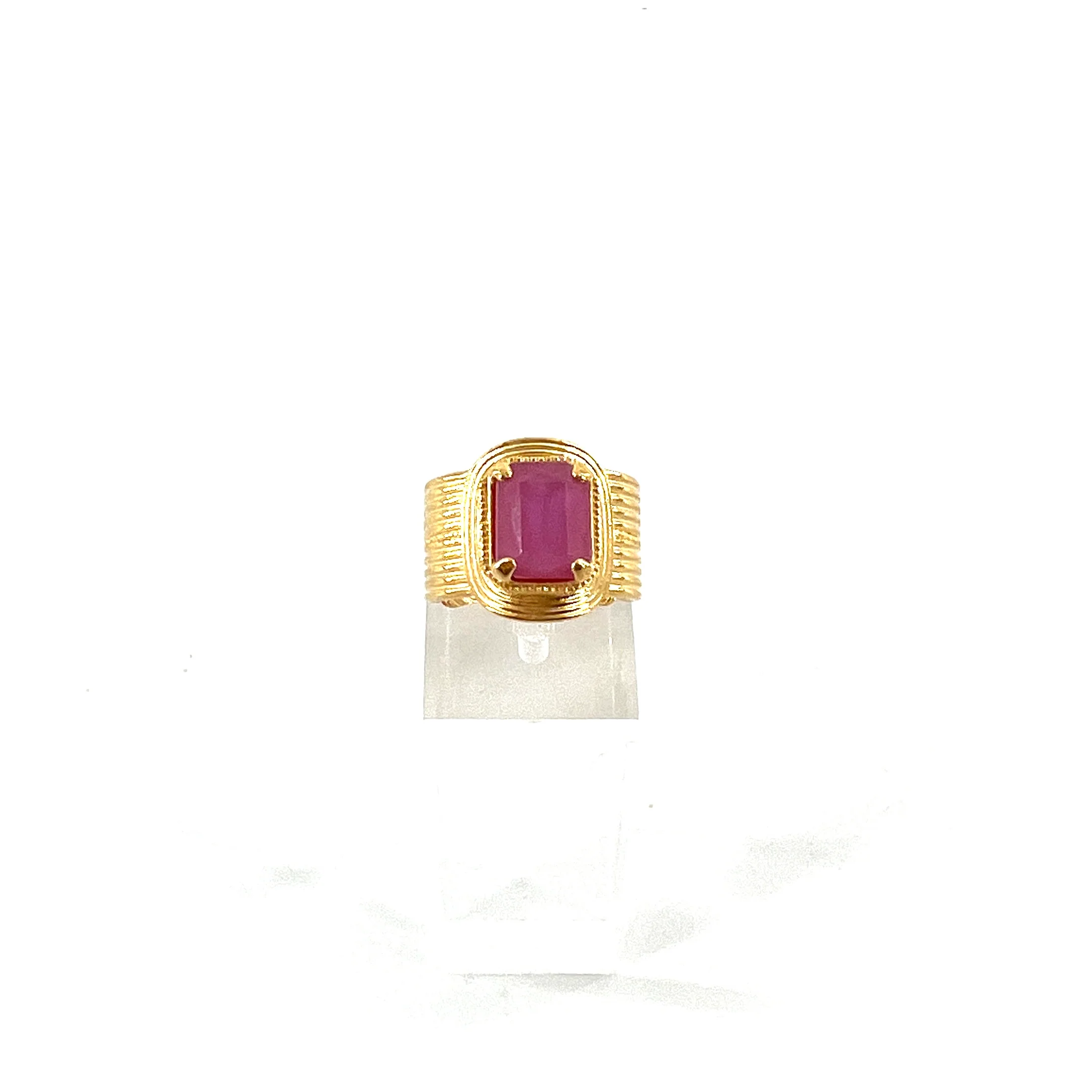 Bague Ajustable SOLEIL Mauve