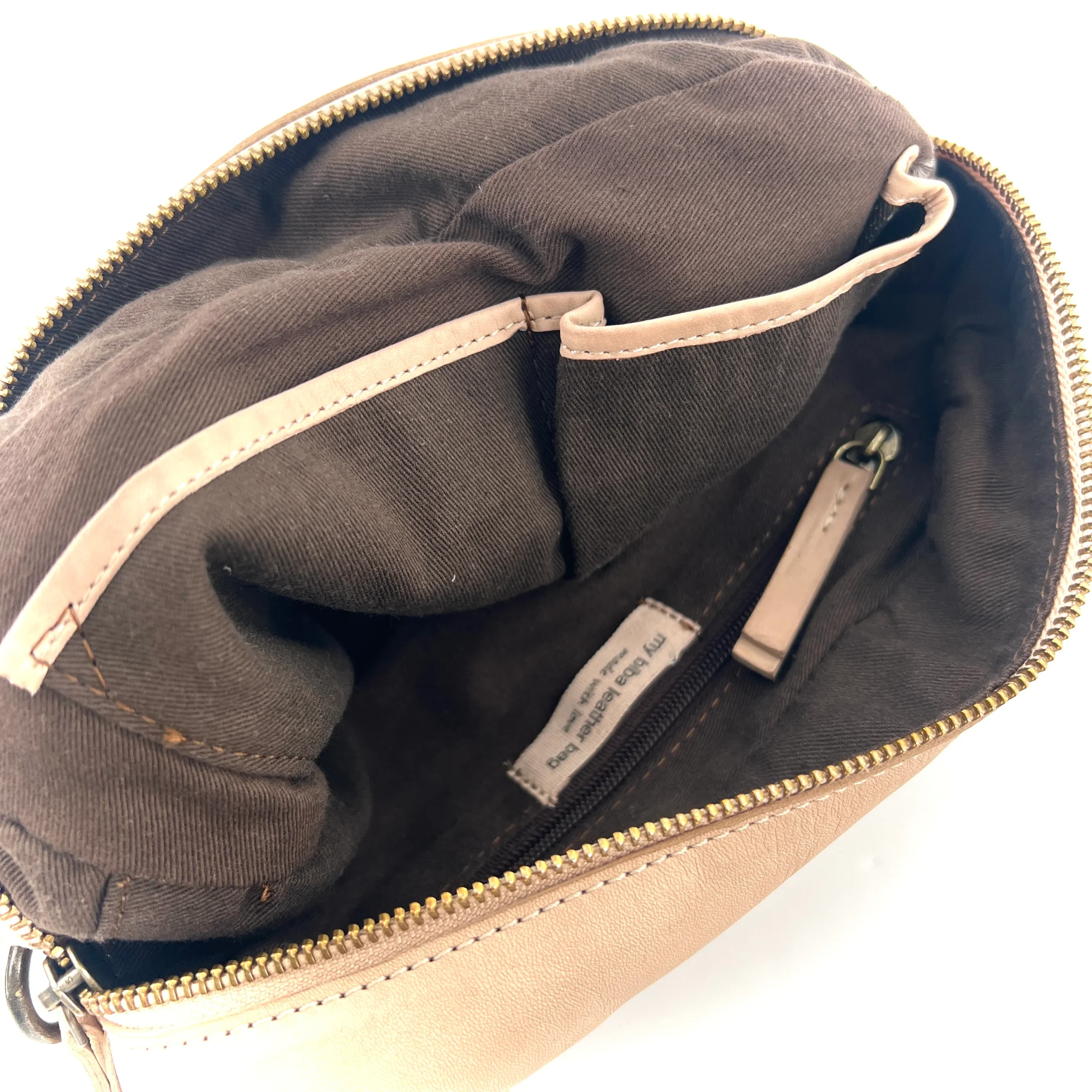 Sac en Cuir Crème – Image 5