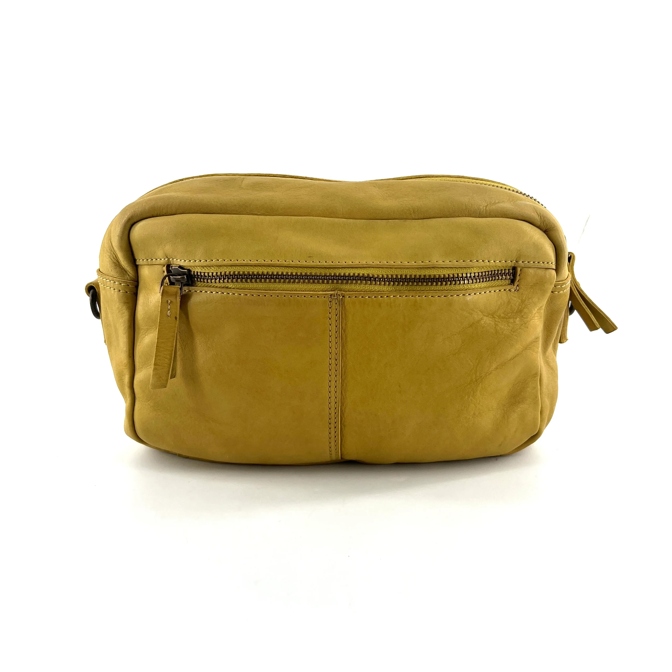 Sac en Cuir Jaune – Image 3