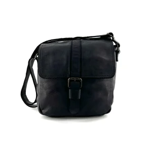 Sac en Cuir Lavé Noir