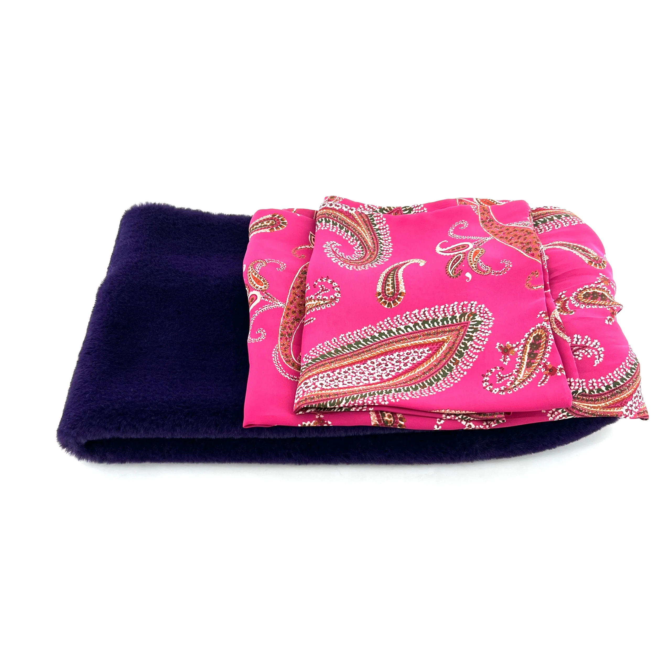 Col en Fausse Fourrure Violet / Fuschia – Image 5