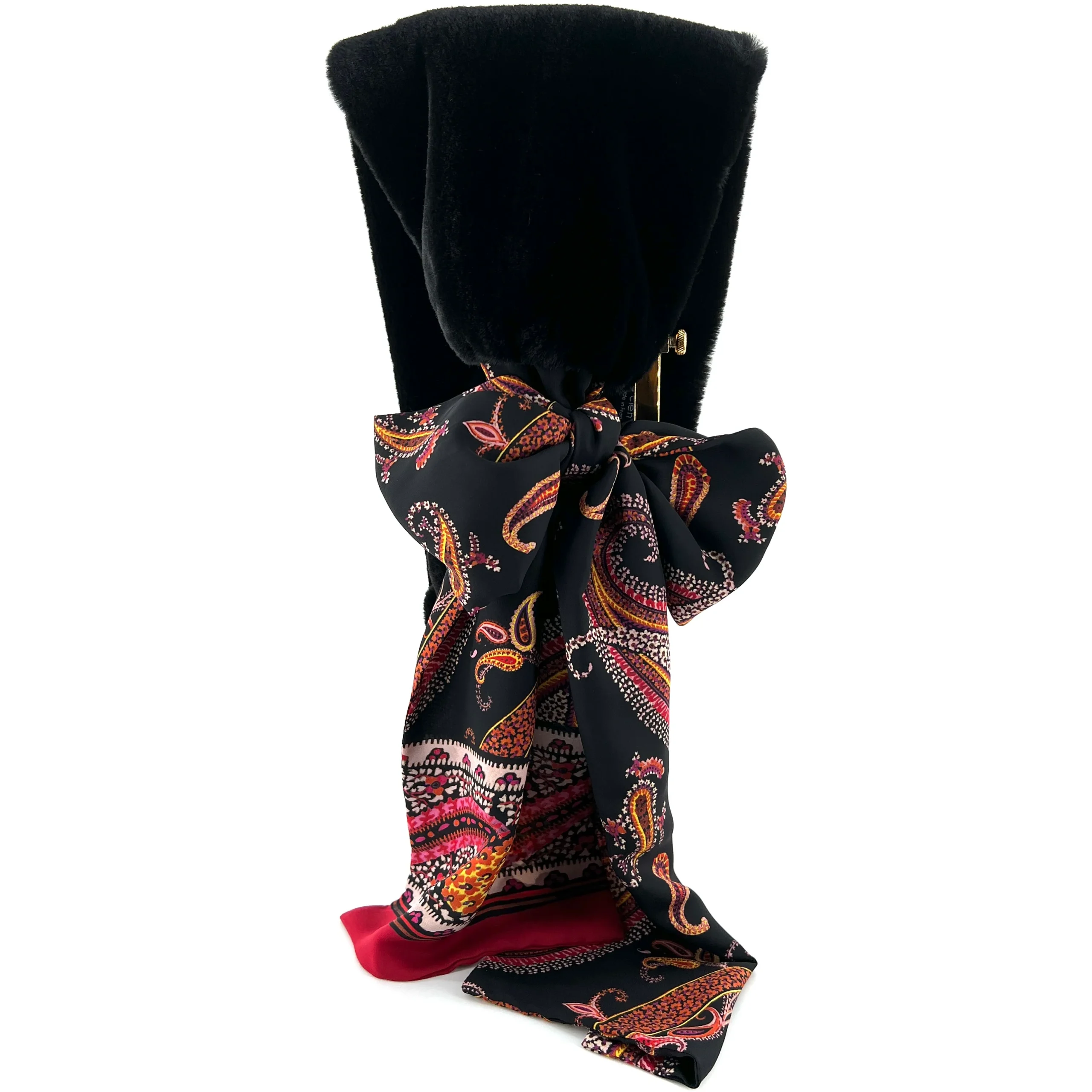 Col en Fausse Fourrure Noir / Black – Image 3