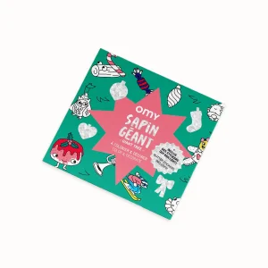 Poster à colorier + stickers "Sapin géant"