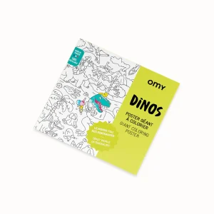 Poster à colorier "dino"