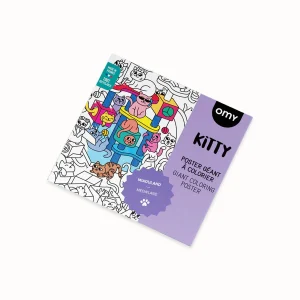Poster à colorier "kitty"