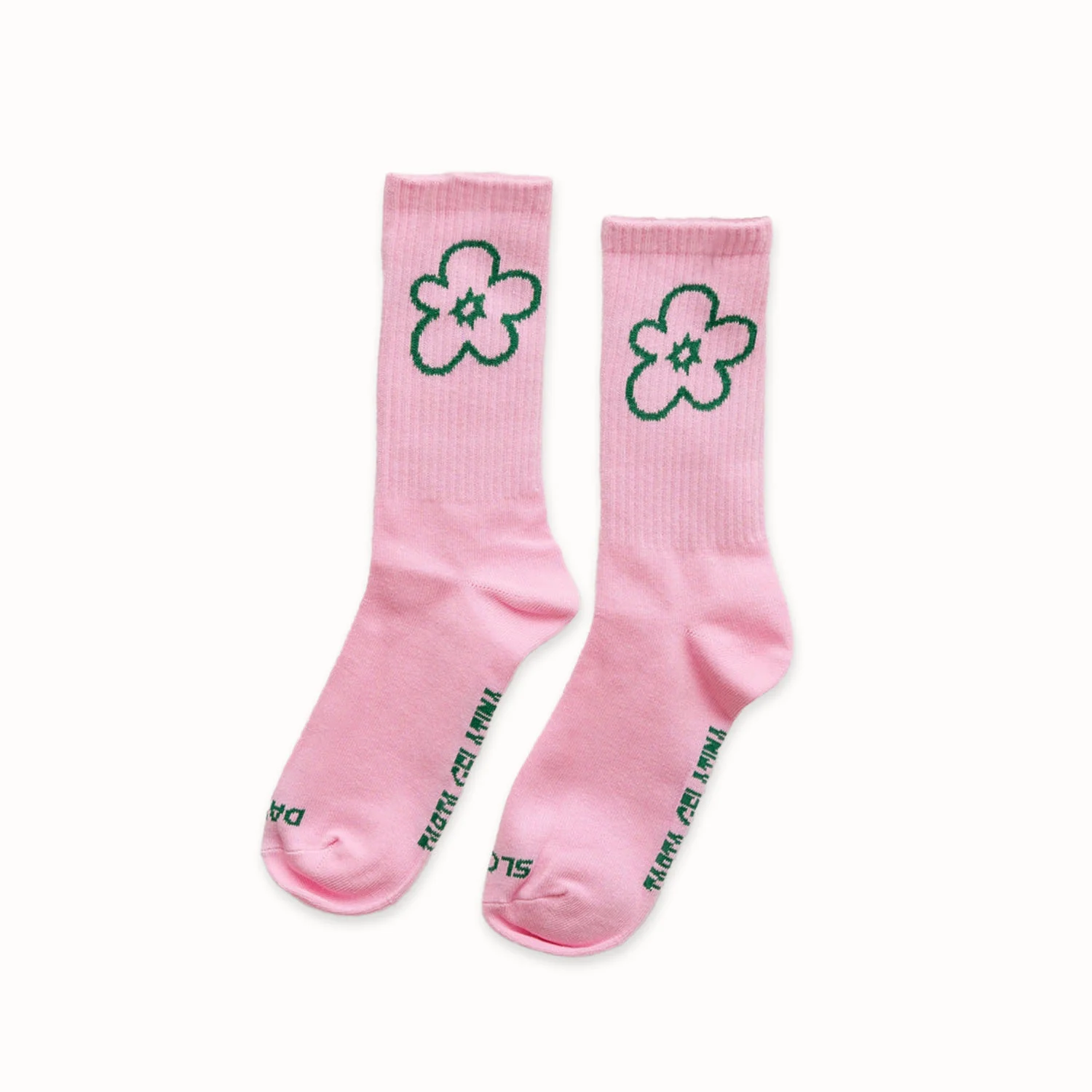 Chaussettes "Slow days" rose