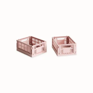 Set de 2 mini cagettes Blush
