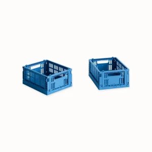 Set de 2 mini cagettes Electric blue